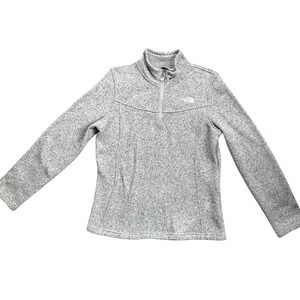 The North Face Crescent Sunset Quarter Zip Pullover Womens Large Grey Excellent